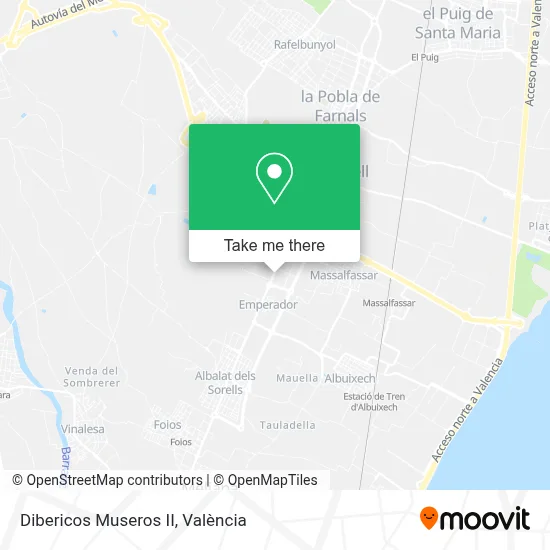 Dibericos Museros II map