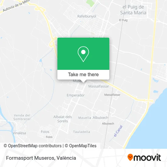 Formasport Museros map