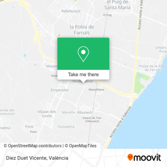 Diez Duet Vicente map