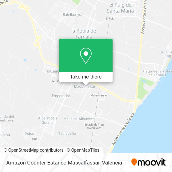 Amazon Counter-Estanco Massalfassar map