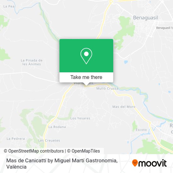 Mas de Canicattí by Miguel Martí Gastronomia map