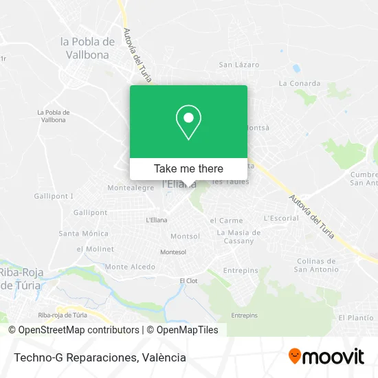 Techno-G Reparaciones map