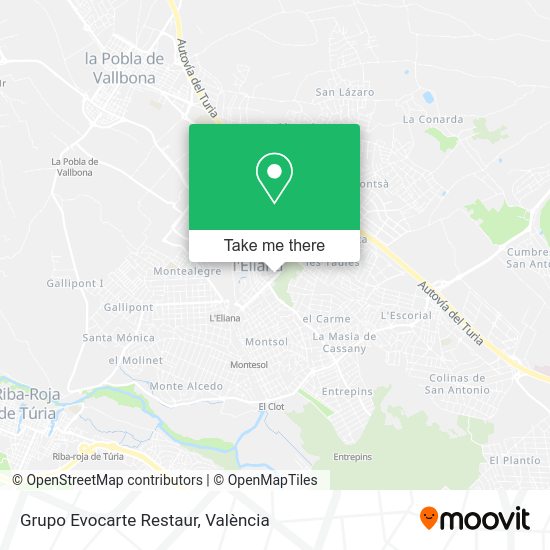 Grupo Evocarte Restaur map