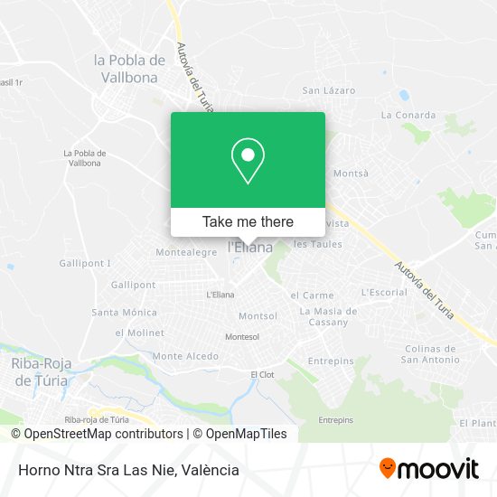 Horno Ntra Sra Las Nie map