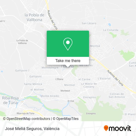 José Meliá Seguros map