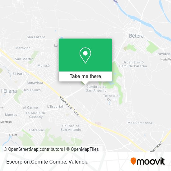Escorpión.Comite Compe map