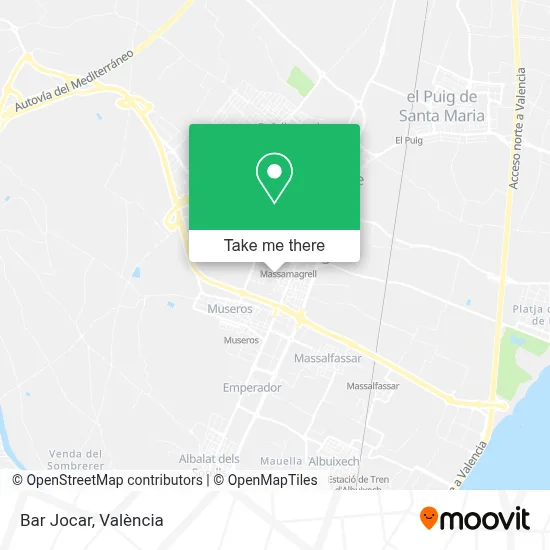 Bar Jocar map