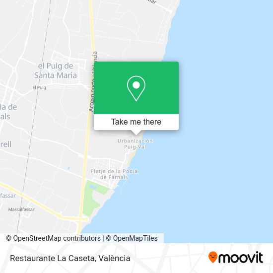 Restaurante La Caseta map