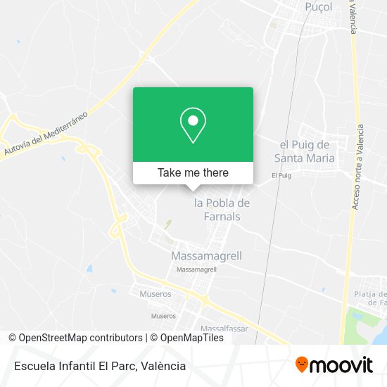 Escuela Infantil El Parc map
