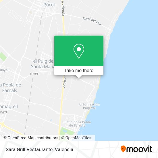Sara Grill Restaurante map