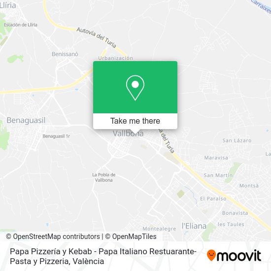 Papa Pizzería y Kebab - Papa Italiano Restuarante- Pasta y Pizzeria map