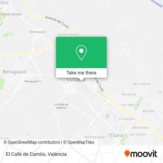 El Café de Camilo map