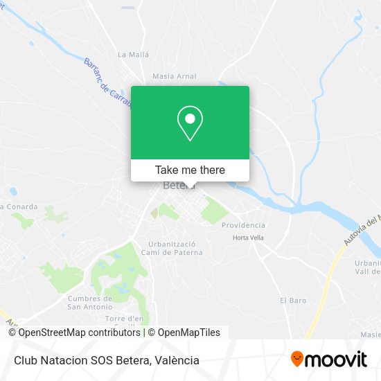 Club Natacion SOS Betera map