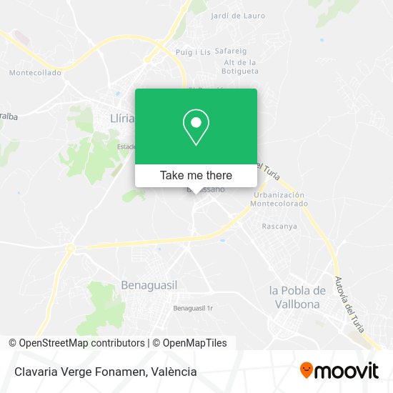 Clavaria Verge Fonamen map