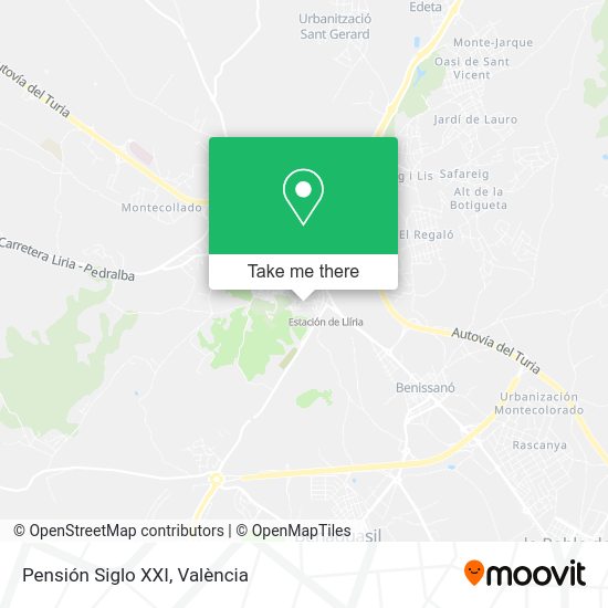 Pensión Siglo XXI map