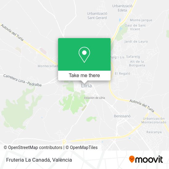 Fruteria La Canadá map