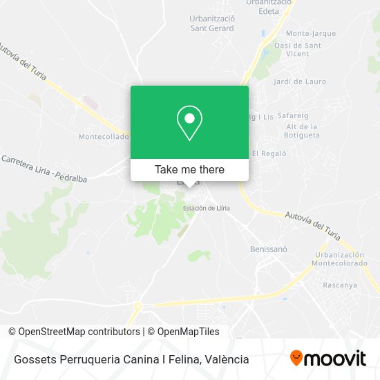 Gossets Perruqueria Canina I Felina map