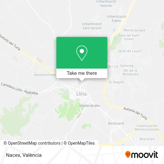 Nacex map