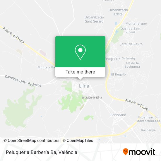 Peluqueria Barbería Ba map