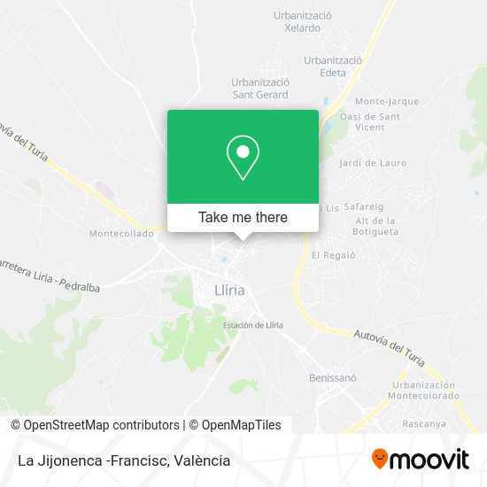 La Jijonenca -Francisc map