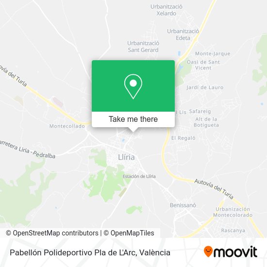 Pabellón Polideportivo Pla de L'Arc map