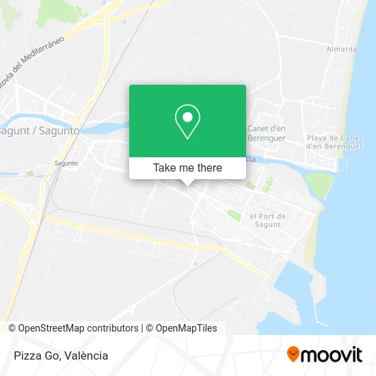 Pizza Go map