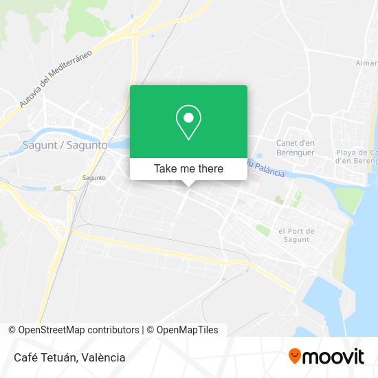 Café Tetuán map