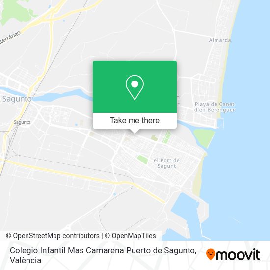 Colegio Infantil Mas Camarena Puerto de Sagunto map