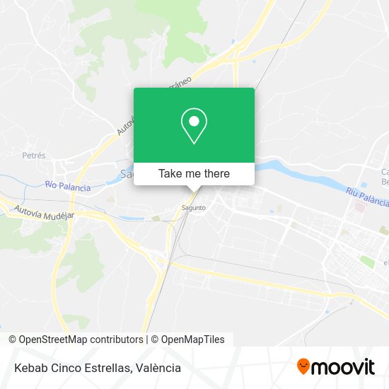 Kebab Cinco Estrellas map