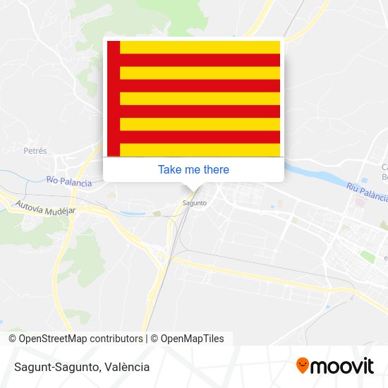 Sagunt-Sagunto map