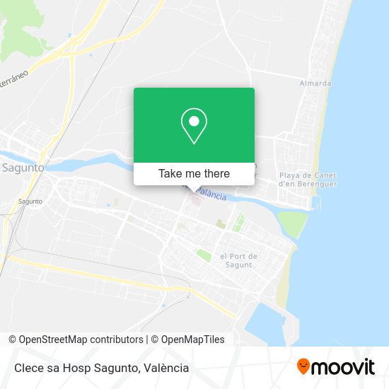 Clece sa Hosp Sagunto map
