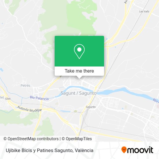 Ujibike Bicis y Patines Sagunto map
