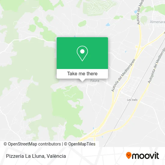 Pizzería La Lluna map