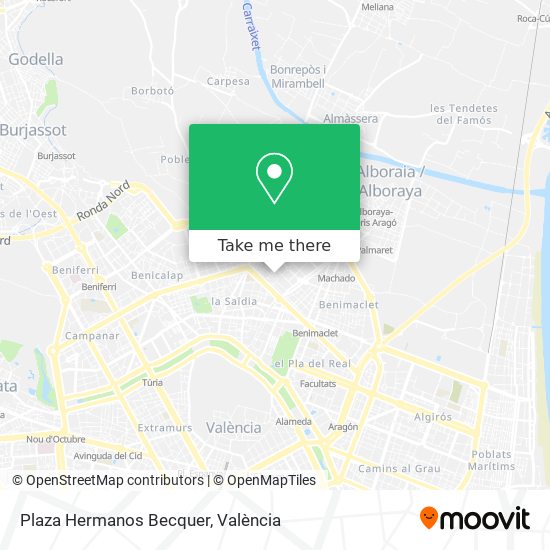 mapa Plaza Hermanos Becquer