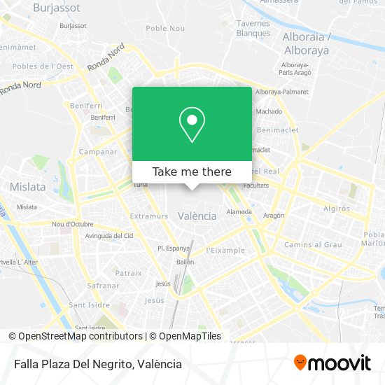 mapa Falla Plaza Del Negrito