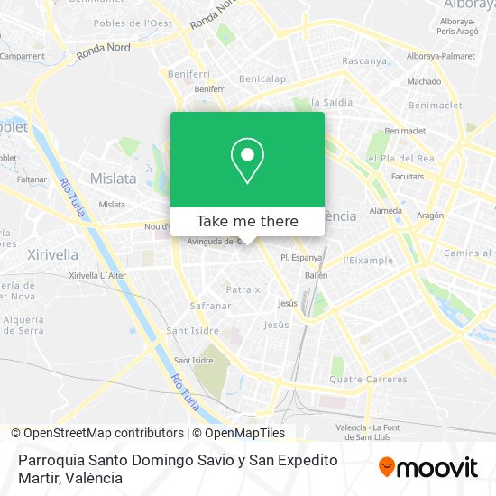 Parroquia Santo Domingo Savio y San Expedito Martir map