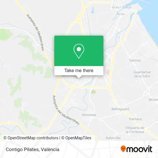 Contigo Pilates map