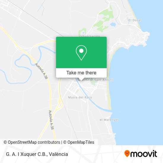 G. A. I Xuquer C.B. map