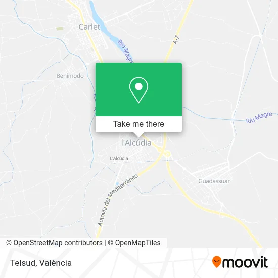 Telsud map
