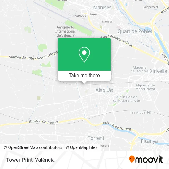 Tower Print map