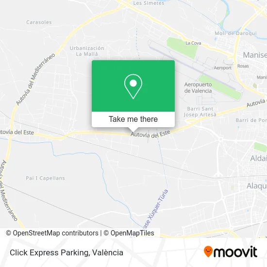 mapa Click Express Parking