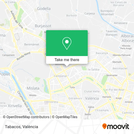 Tabacos map