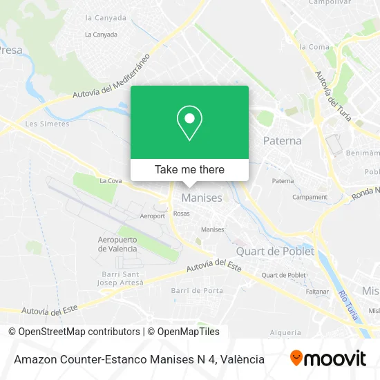 mapa Amazon Counter-Estanco Manises N 4