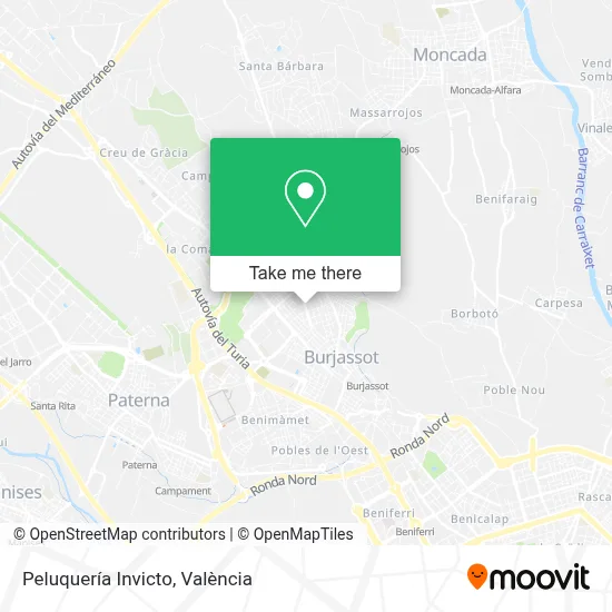 Peluquería Invicto map