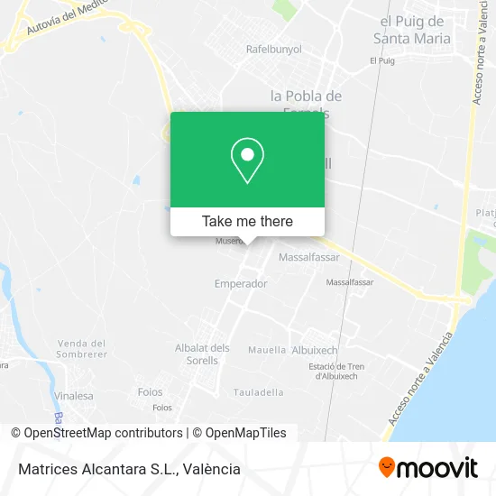 Matrices Alcantara S.L. map