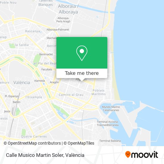 Calle Musico Martin Soler map