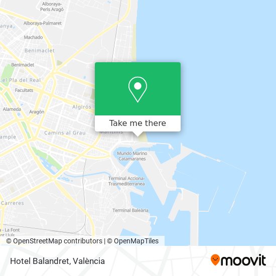 Hotel Balandret map