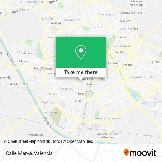 mapa Calle Marvá