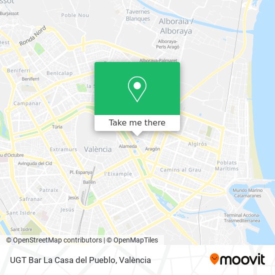 UGT Bar La Casa del Pueblo map