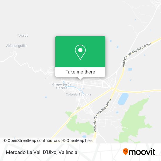 Mercado La Vall D'Uixo map